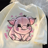 Happy Pig Fluffy Tee