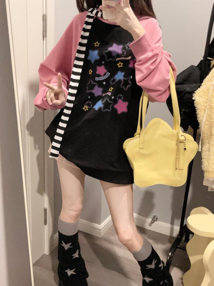 Starry Pastel Goth Sweater