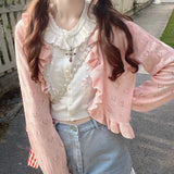 Ruffled Heart Cardigan