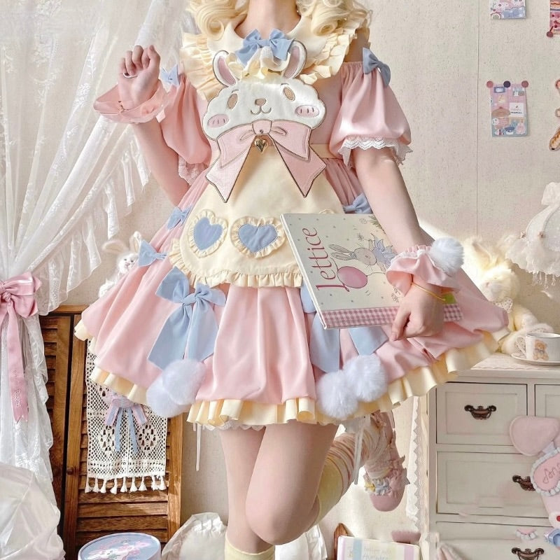 Pastel Easter Bunny Lolita Dress