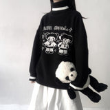 Gothic Panda Knit Turtleneck