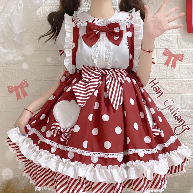 Polkadot Princess Suspender Skirt